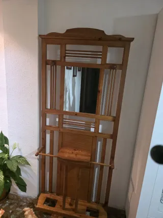 Mueble recibidor madera pino macizo