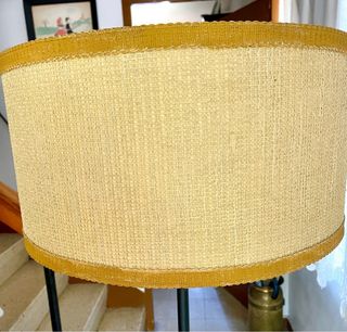 Lámpara de pie vintage tela y metal