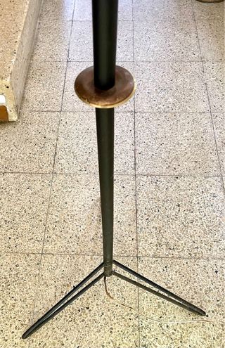 Lámpara de pie vintage tela y metal