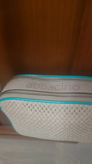 Bolso Abbacino Beige y Turquesa