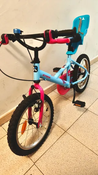 Bicicleta infantil Btwin con extras