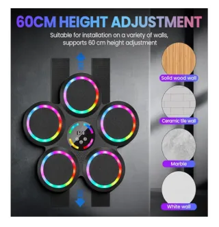 Máquina de boxeo musical con luces LED
