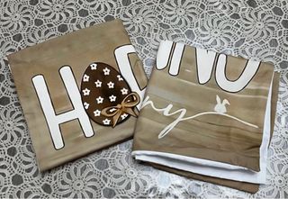 Coppia Federe Cuscini Hoppy Easter Hunny Bunny