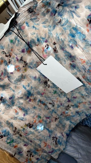 Falda Zara lentejuelas S