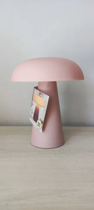Lámpara Seta LED Rosa 18cm programable NUEVA