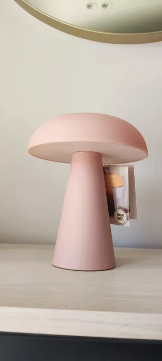 Lámpara Seta LED Rosa 18cm programable NUEVA