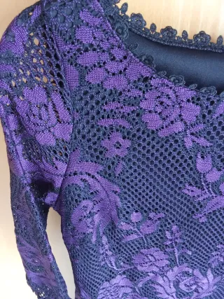 Vestido Morado de encaje