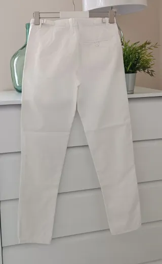 Pantalón blanco Mango