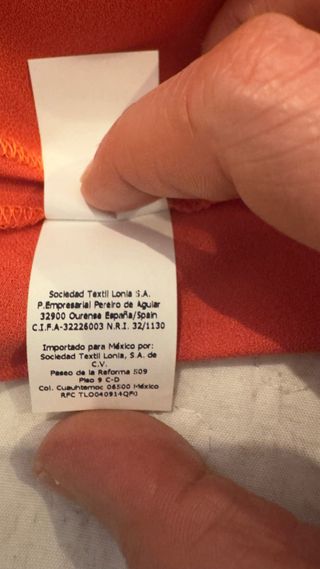 Vestido coral Purificación Garcia Talla Única