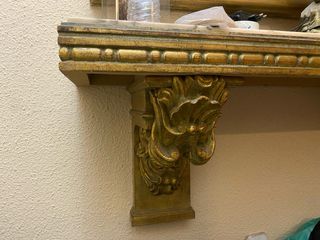 Mueble entrada madera maciza tallado a mano en pan