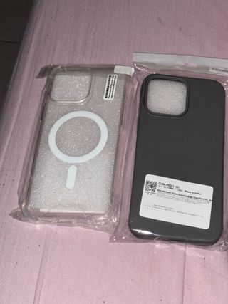 2 Fundas y Cristal iPhone 16 Pro Max