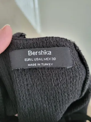 Vestido Bershka Negro Talla L