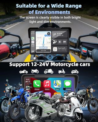 NUEVO! (100€) Carplay Moto Android Auto 7 GPS TPMS