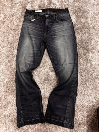 Pantalón flare azul