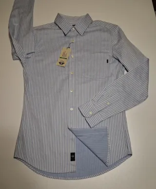 Camisa Dockers Talla S Rayas Azul Blanco