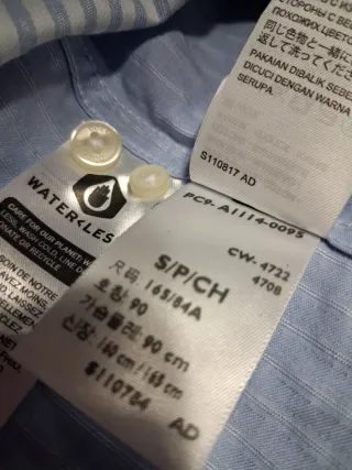 Camisa Dockers Talla S Rayas Azul Blanco