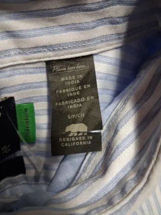 Camisa Dockers Talla S Rayas Azul Blanco