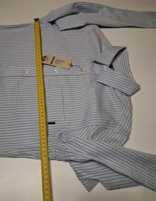 Camisa Dockers Talla S Rayas Azul Blanco