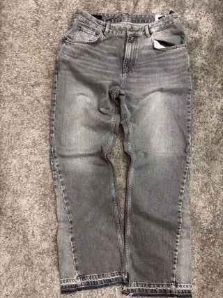 Pantalones Flare Grises