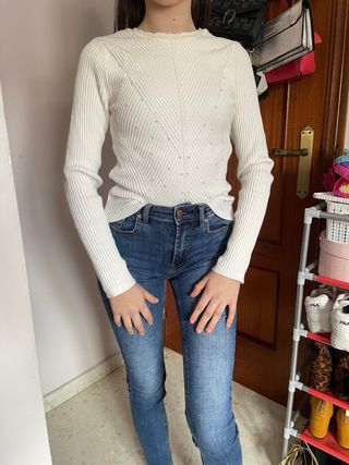 Jeans azules ajustados