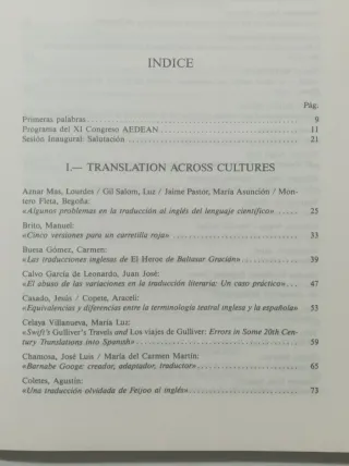 Actas - Translation across cultures