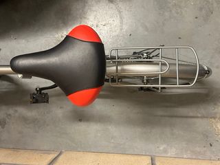 Bicicleta plegable plateada