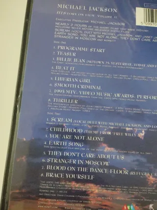 Michael Jackson History on Film Vol. II DVD