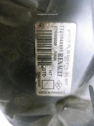 Renault 7701048931 faro derecho laguna ii 20111717