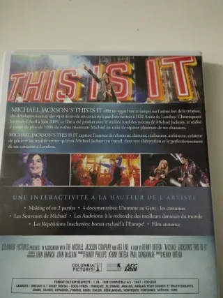 DVD Michael Jackson This Is It