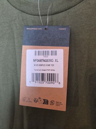 T-shirt The North Face - Green - XL - 1207-13