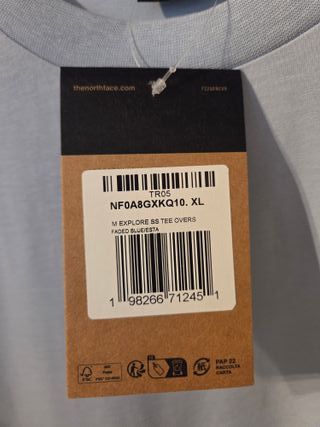 T-shirt The North Face - Sky blue - XL - 1653-13