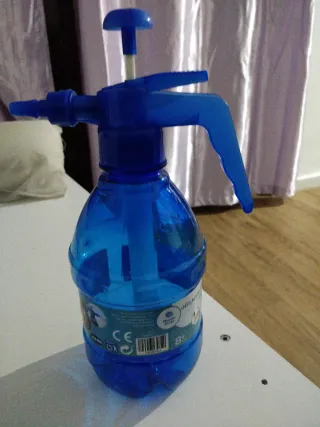 Inflador manual de globos azul