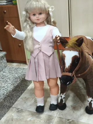 Muñeca grande 89 cm años 90