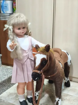 Muñeca grande 89 cm años 90