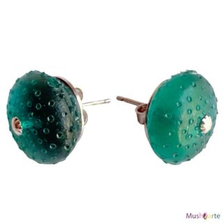 Pendientes replica de Erizo en Plata y Resina