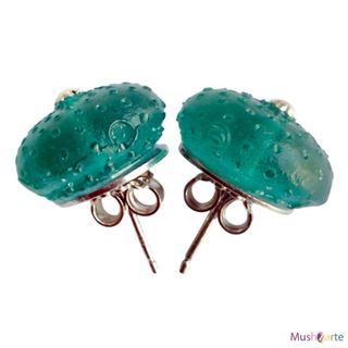 Pendientes replica de Erizo en Plata y Resina