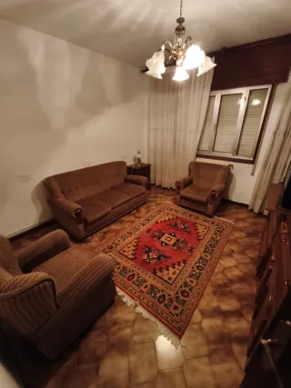 Conjunto 3 sofás tela y madera