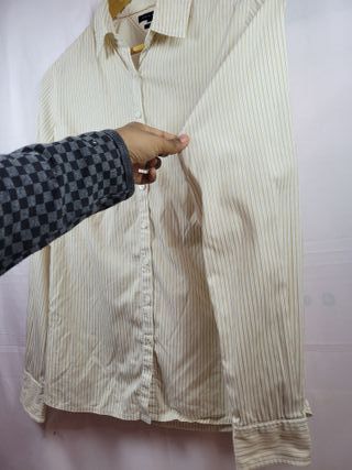 Camicia Tommy Hilfiger Donna a Righe Beige