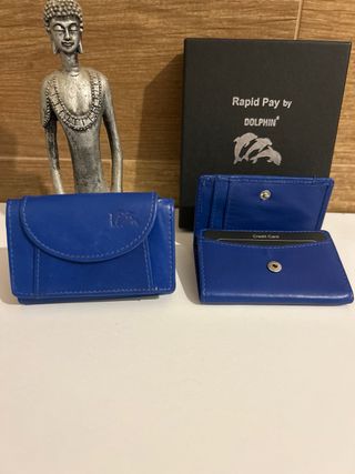 Cartera Azul Piel Dolphin Rapid Pay