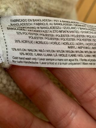 Jersey de punto trenzado beige