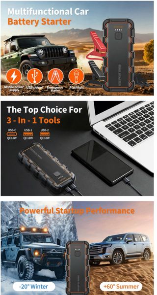 Arrancador de Coches Power Bank 7000A