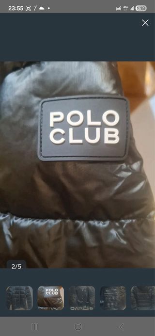 Chaqueta Polo Club Negra Talla M