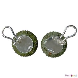 Pendientes Erizos Mar Reales y Plata Ley