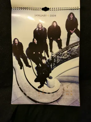 Calendario Oficial Iron Maiden 2004