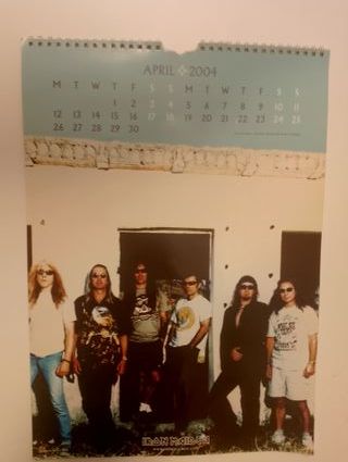 Calendario Oficial Iron Maiden 2004