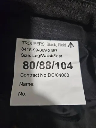 Pantalón Táctico Cargo Negro