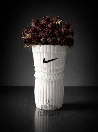 Jarrón Calcetín Nike Blanco