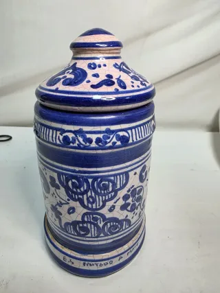 Albarelo antiguo azul y blanco