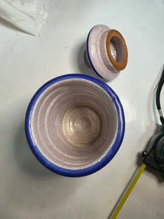 Albarelo antiguo azul y blanco