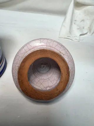 Albarelo antiguo azul y blanco